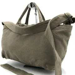 【美品】V.D.L.C 日本製 2way キャンバス トートバッグ カーキ美品