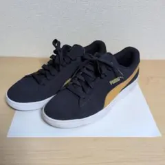 PUMA スニーカー ネイビー ゴールドのサムネイル