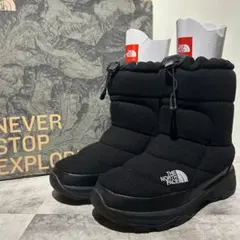 【美品】 ノースフェイス　ヌプシブーツ　ブーティー　ブラック　黒　NF51878