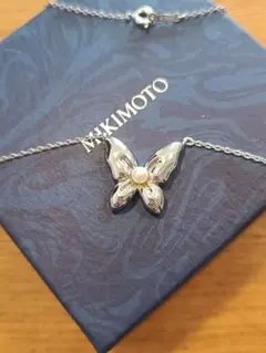 MIKIMOTO JALコラボ 蝶 パール ネックレス バタフライ 付属品無しのサムネイル
