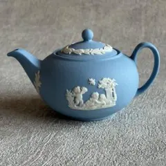 ウェッジウッドジャスパーのティーポットとミニチュアジャスパーティーポット新品 sold】ウェッジウッド ブルージャスパー ミニチュア ティー