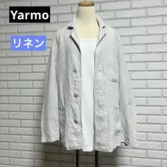 美品【ヤーモ Yarmo】brisbane mossリネンジャケット 生成り