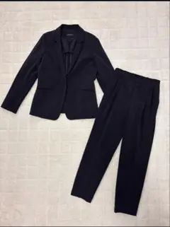 セットアップ　ジャケット　テーパードパンツ　フォーマル ネイビー