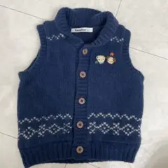 familiar ファミリア ベビーベスト 90 ネイビー