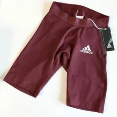 アディダス adidas インナータイツ スパッツ ボルドー サッカー