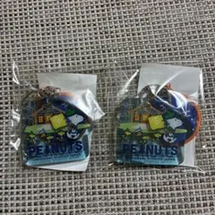 ユニバ限定 スヌーピー アクリルキーホルダー USJ 2個セット