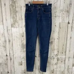 美品 JEANASIS スキニーデニム パンツ ジーンズ ストレッチ ブルー S
