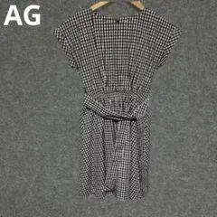 AG ギンガムチェック 半袖ミニワンピース