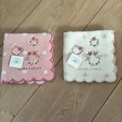 LAURA ASHLEY タオルハンカチ 2枚セット