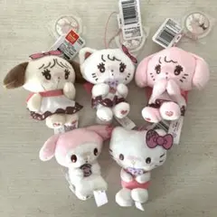 mikko✖️サンリオキャラクターズ　ドーナツデザインマスコット　５点セット