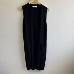 セシルマクビー ロングジレ ベスト ブラック Ｍのサムネイル