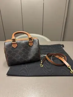 セリーヌ スモール ボストン / トリオンフキャンバス＆カーフスキン