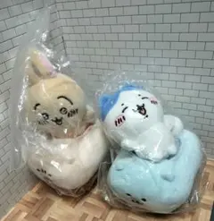 ハチワレ・うさぎ　ブーイぬいぐるみ 2点セット