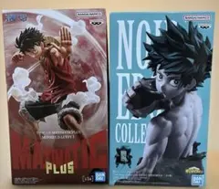 ワンピース ルフィ & 僕のヒーローアカデミア 緑谷出久 フィギュアセット