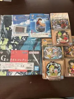 ワンピース 一番くじ アクリルスタンド チャーム ラバーマスコット5点セット
