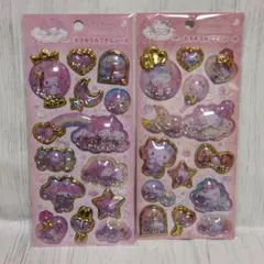 キラキラカプセル　シール　マイメロ　キティ　シールまとめ売り
