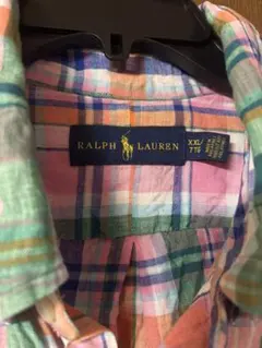 Ralph Lauren 半袖チェックシャツ XXL
