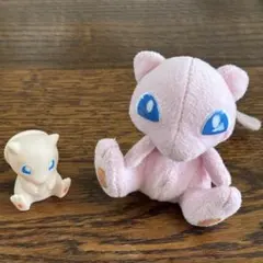 ポケモン ミュウ ぬいぐるみ＆指人形セット BANDAI 2008年