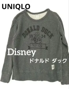 UNIQLO　スウェットシャツ　ディズニーコラボ　レトロヴィンテージ　杢調