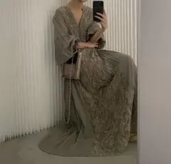 AMERI MEDI EMBROIDERY TULLE LACE DRESS