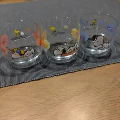 スヌーピー ガラスコップ 3個セット