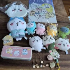 追加＋お値下げ！ちいかわパジャマパーティー地域ストラップキーホルダ缶温泉アクリル