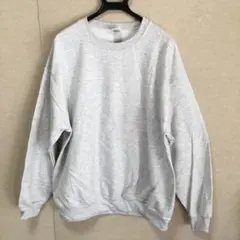 新品 GILDAN ギルダン 長袖トレーナー アッシュグレー XL
