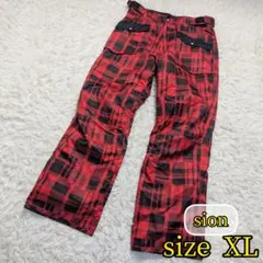 【sion✨XL】スキー スノー スノボ ウェア ズボン ボトムス パンツ 赤