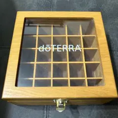 doTERRA コレクションボックス 木製 25仕切り ウッドボックス 木箱
