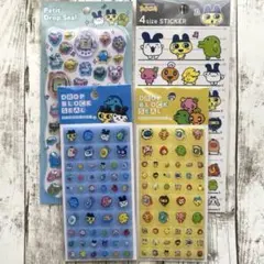 たまごっち　プチドロップシール　ブロックシール　４サイズステッカー