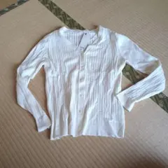 GU ワイドリブ　Vネックカーディガン　Lサイズ