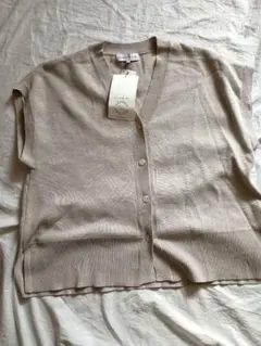 【新品】シーズンリーズン　前開きベスト　ベージュ　Lサイズ