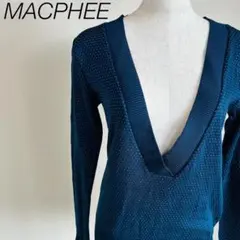 【極美品】マカフィー トゥモローランド ニット セーター 長袖 Vネックドット柄