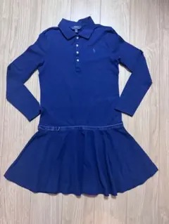 ポロ　ラルフローレン　ネイビー　長袖　ポロシャツ ワンピース 160 ワンピ