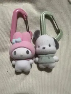 カラフルカラビナマスコットチャーム　マイメロ　ポチャッコ