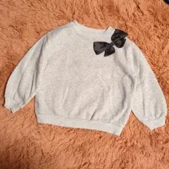 H&М　ブラックリボン　トレーナー　サイズ120