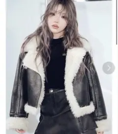 MURUA ヴィンテージライクショートフェイクムートン