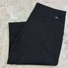 Dickies ワークパンツ W43 L31 ブラック 黒 無地 古着のサムネイル