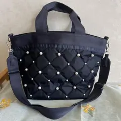 未使用・自宅保管LeSportsac キルティング パール ショルダーバッグ