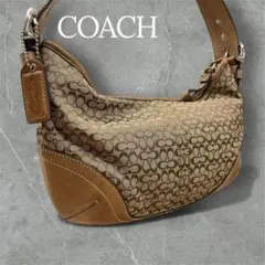COACH ワンショルダーバッグ　ソーホー　ホーボー シグネチャー キャンバス