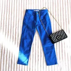 UNIQLO ユニクロ　カジュアルパンツ　ストレートパンツ　XS ブルー