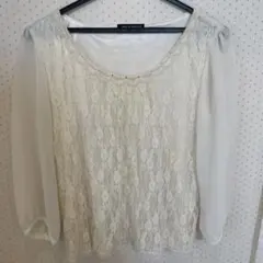 MISCH MASCH アイボリー レース 長袖 ブラウス