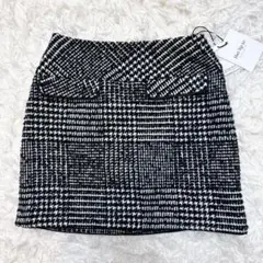 新品Her lip to Hemingway Check Tweed Skirt