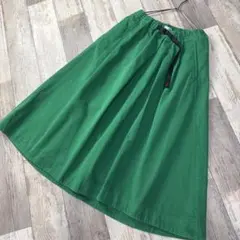 グラミチ Gramicci コットンイージースカート ロング 緑 Lのサムネイル