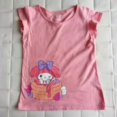 ユニクロ UT マイメロ Tシャツ ピンク 120cm　　E2007