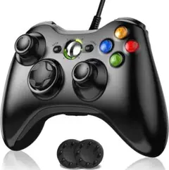 Xbox 360 コントローラー PC ゲームパッド 有線USB接続 遅延なし
