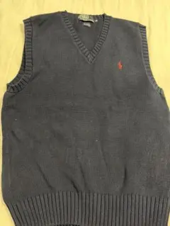 Polo by Ralph Lauren ネイビーVネックベスト M