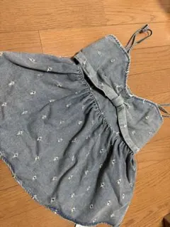 デニム風ビスチェ　フリーサイズ