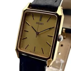 【稼働品】SEIKO スクエア クォーツ 腕時計 7N01-5180 新品電池
