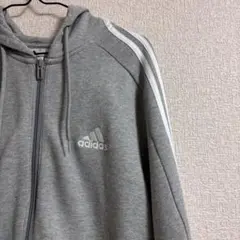 アディダス パフォーマンスロゴ 刺繍 フルジップパーカー